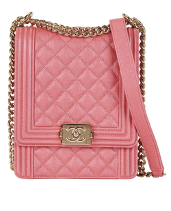 North South Boy Bag, Caviar, Pink, 26685991(2018-19), AC/DB/RCT/B, 3*